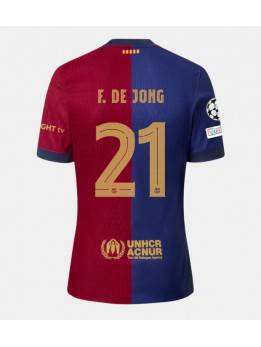 Barcelona Frenkie de Jong #21 Replika Hemmakläder 2024-25 Kortärmad